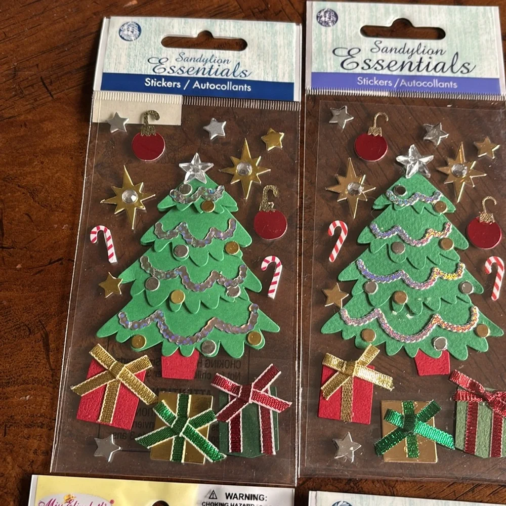 NEW set of 6 packages of stickers for card making scrapbooking and more